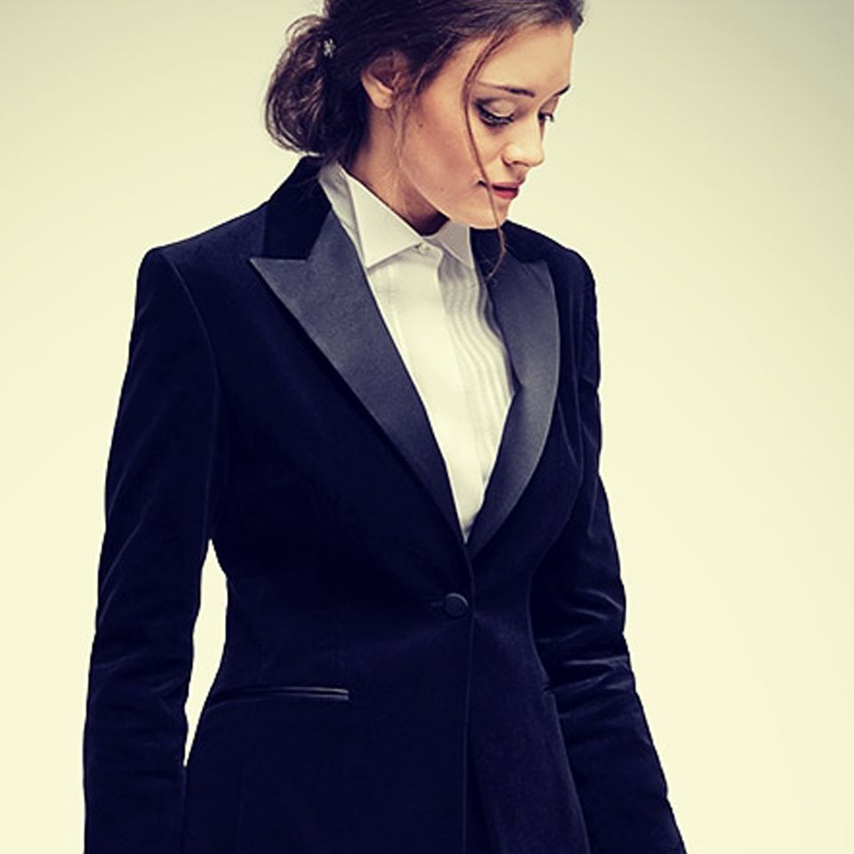 Tailleur discount smoking femme